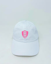 Load image into Gallery viewer, White Cherry Blossom Shield Cotton Hat