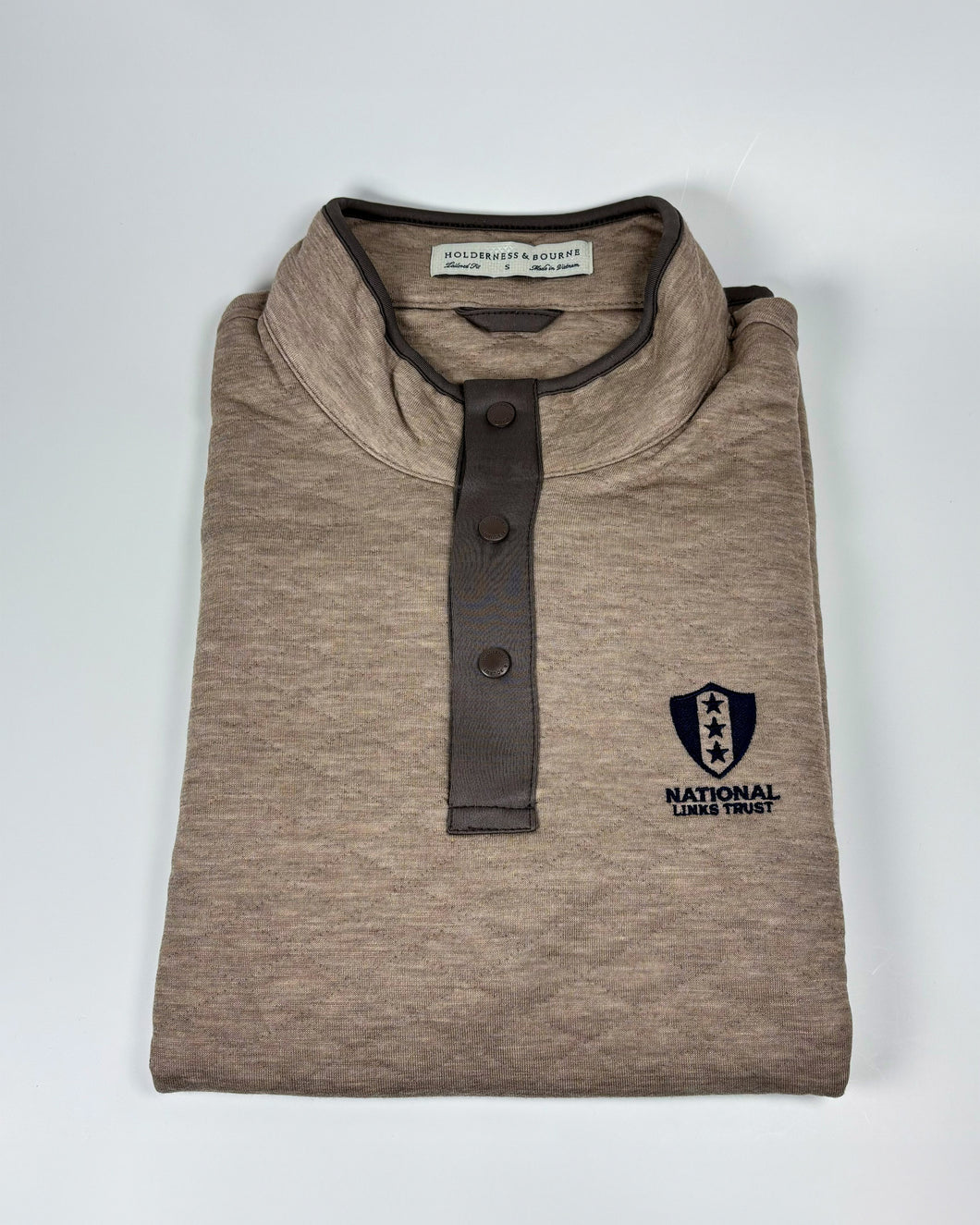 Holderness & Bourne Sullivan Quarter Snap Pullover- Heathered Fescue