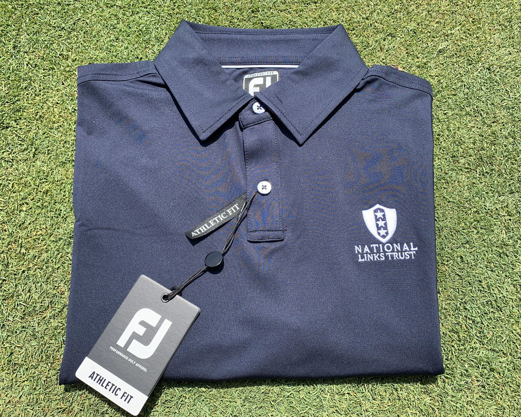 FootJoy Athletic Fit Solid Lisle Self Collar in Navy