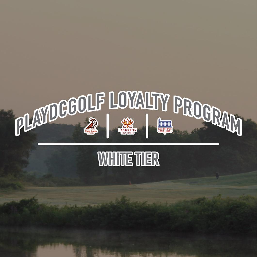 2024 PlayDCGolf Loyalty Program - White Tier