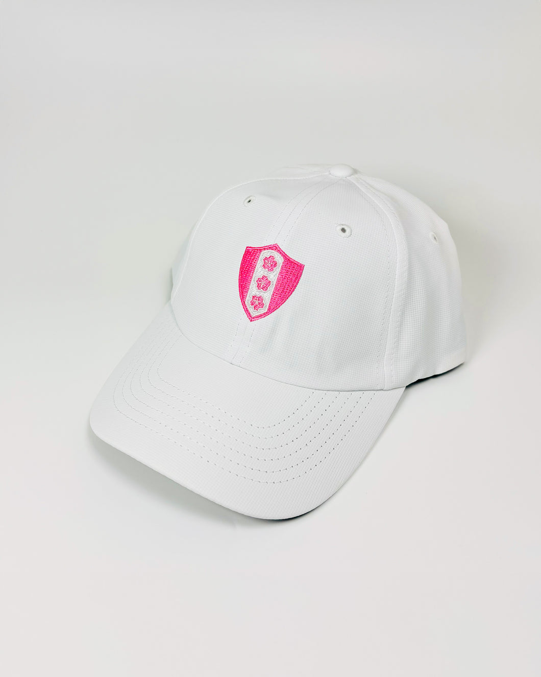 White Cherry Blossom Shield Performance Hat